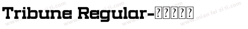 Tribune Regular字体转换